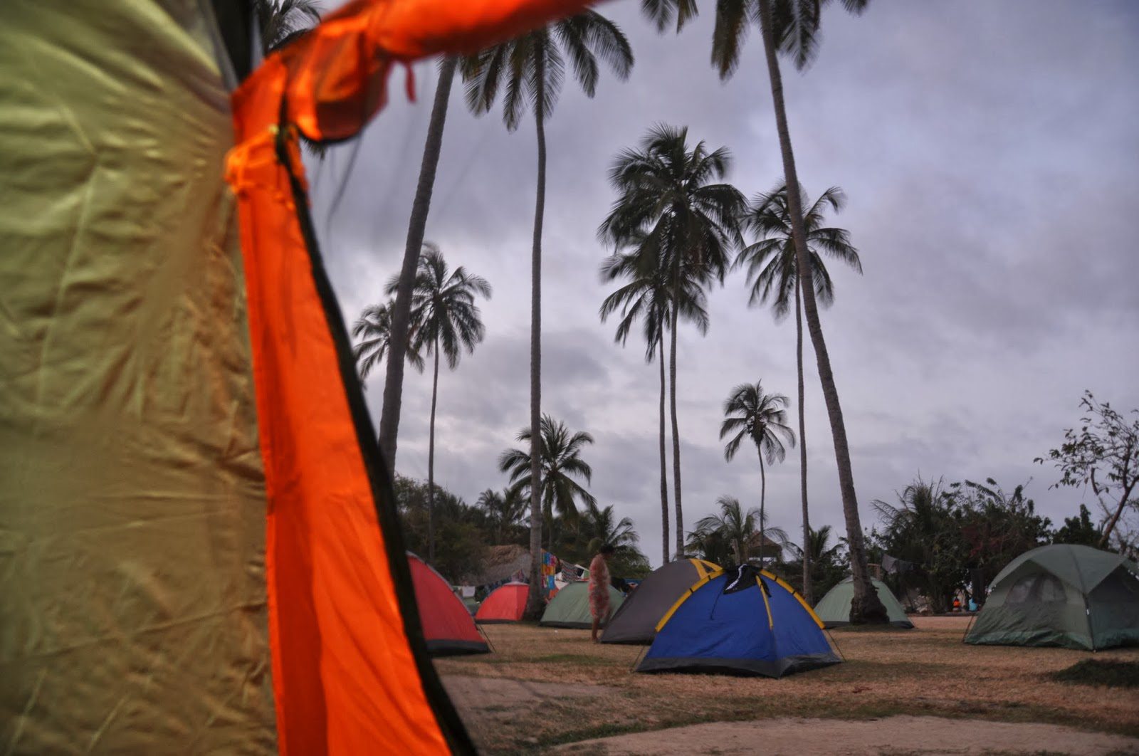 The view from our tent. Not too shabby!