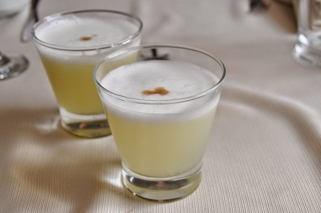 Pisco sours in Arequipa Peru