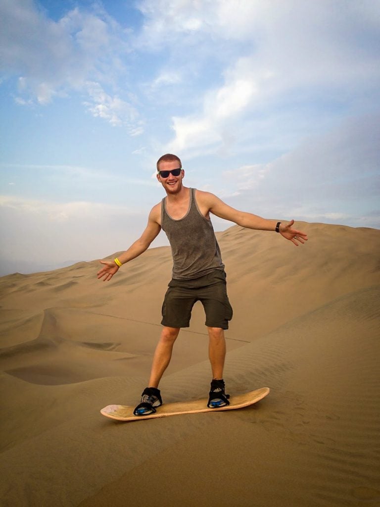 Sandboarding in Huacachina Peru