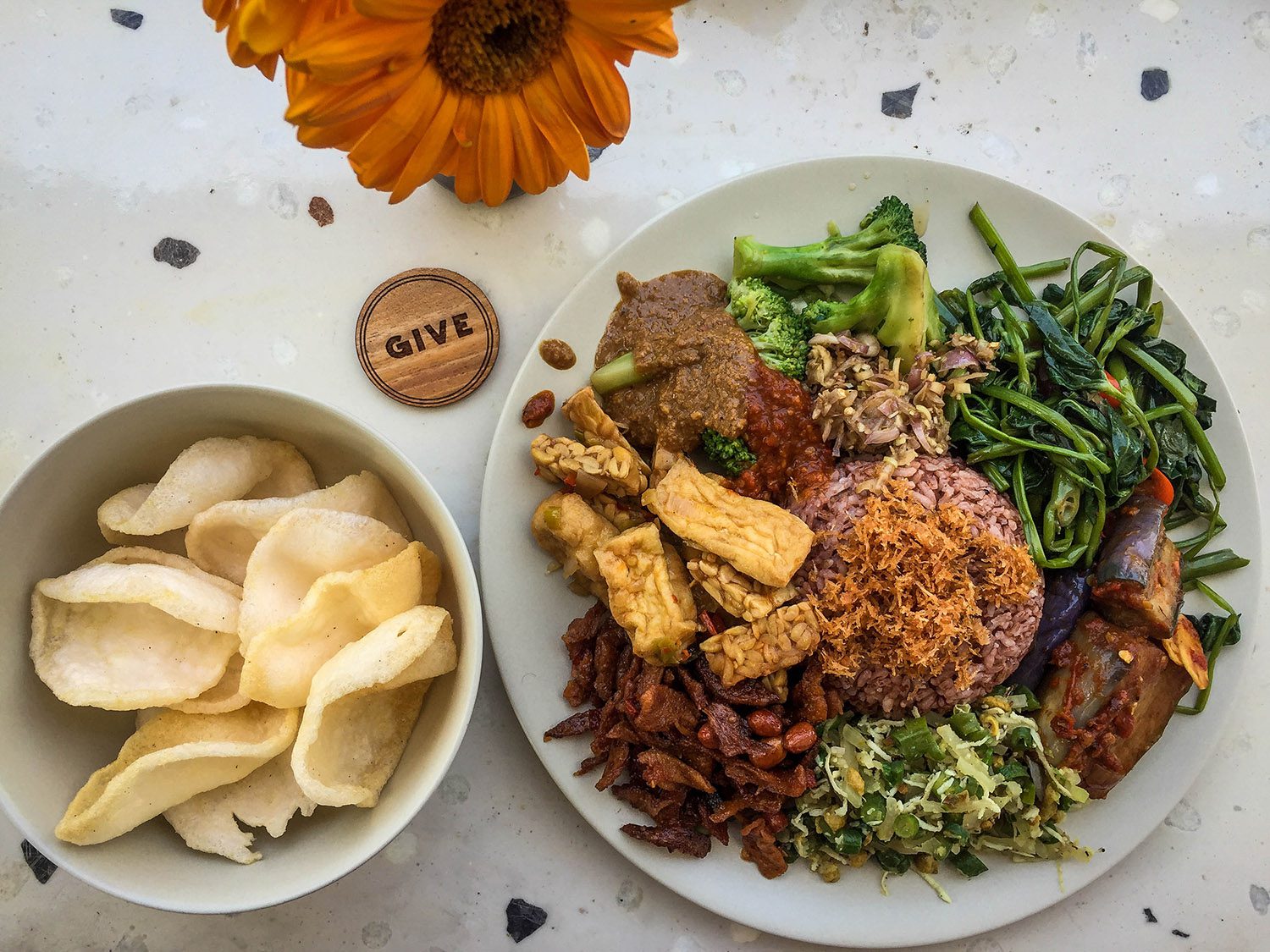 Things to do in Bali Vegan Nasi Campur