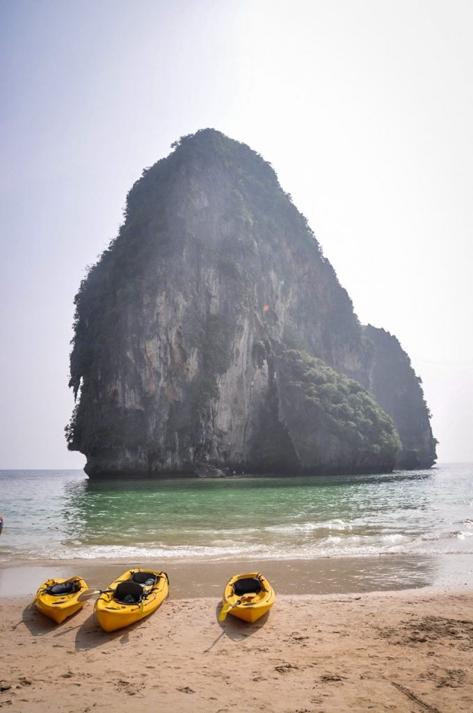 Rock Climbing Railay Beach Krabi Thailand