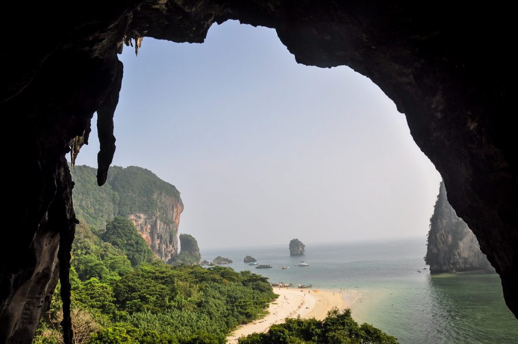 Rock Climbing Railay Beach Krabi Thailand