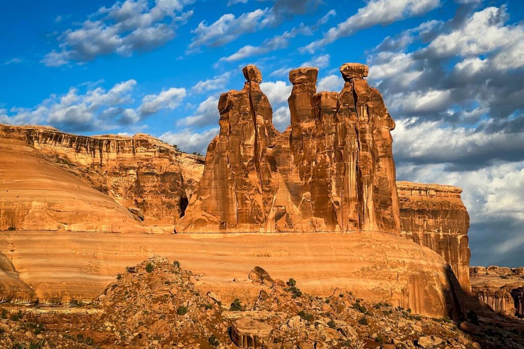 three gossips Arches National Park Utah