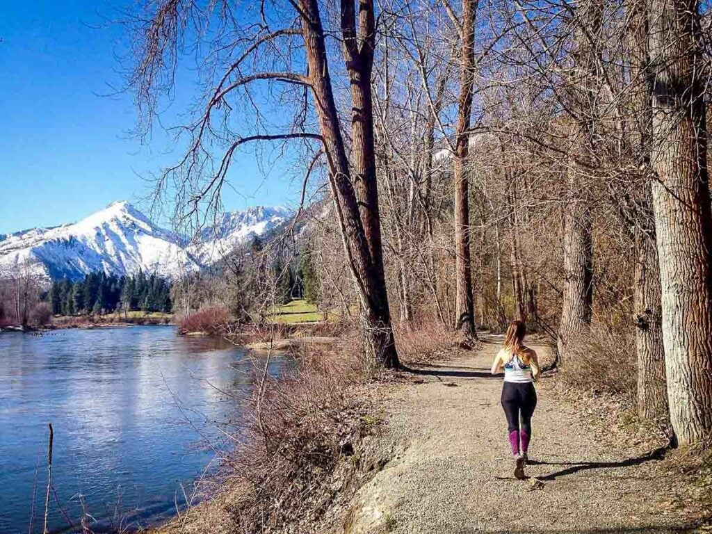 Things to do in Leavenworth, WA Blackbird Island running