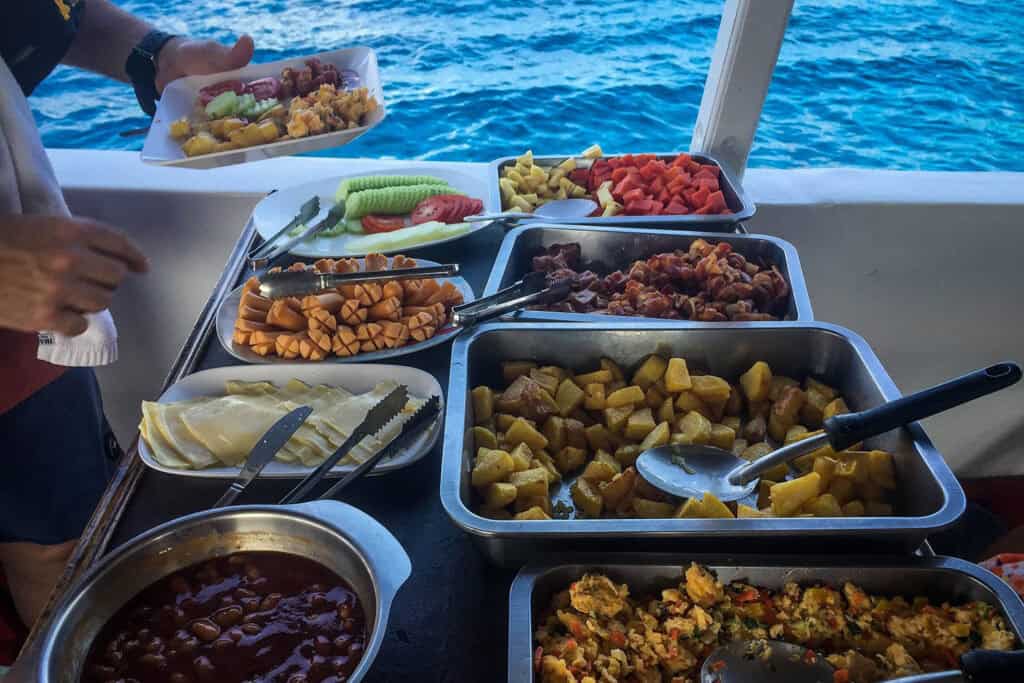 Similan Islands Liveaboard Thailand food