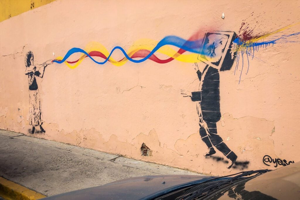 Street art Oaxaca Mexico