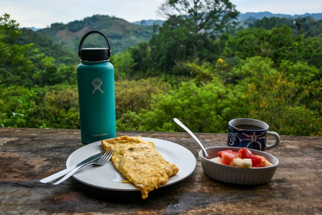 Food at Utopia Semuc Champey Guatemala