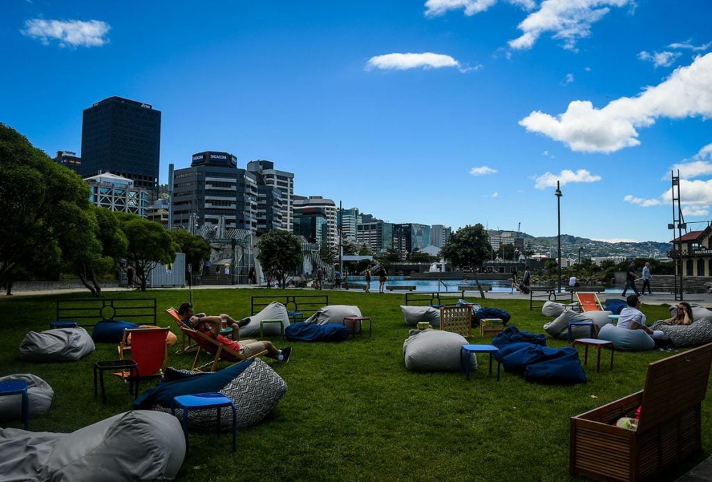 Wharf in Wellington New Zealand