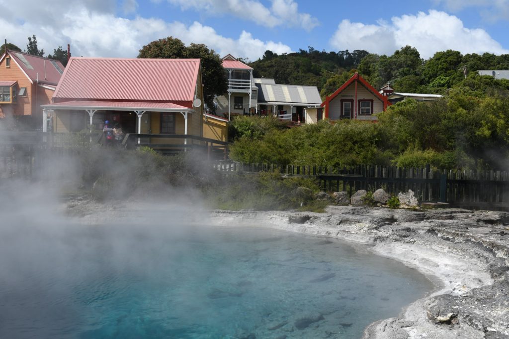Maori village geothermal hot bed New Zealand