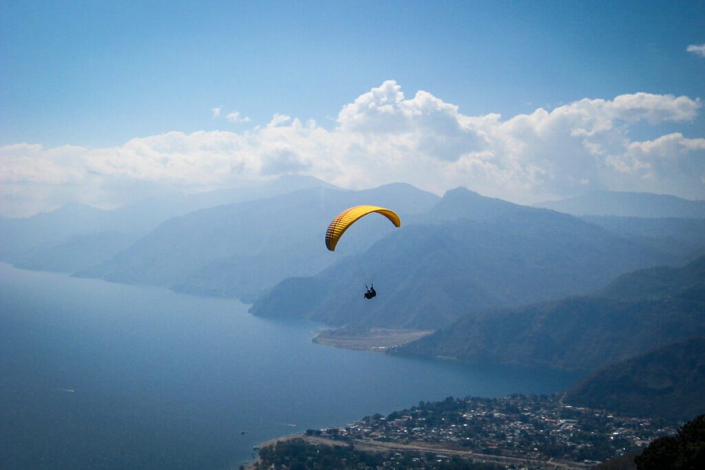 Paragliding over Lake Atitlan Guatemala (Real World Paragliding)