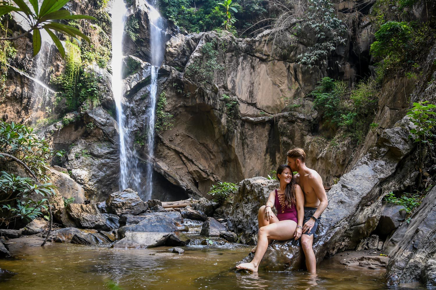 Mok Fa Waterfall Chiang Mai Thailand