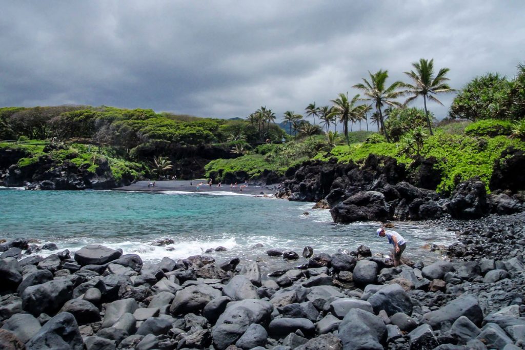 Black Sand Beach at Wainapanapa State Park