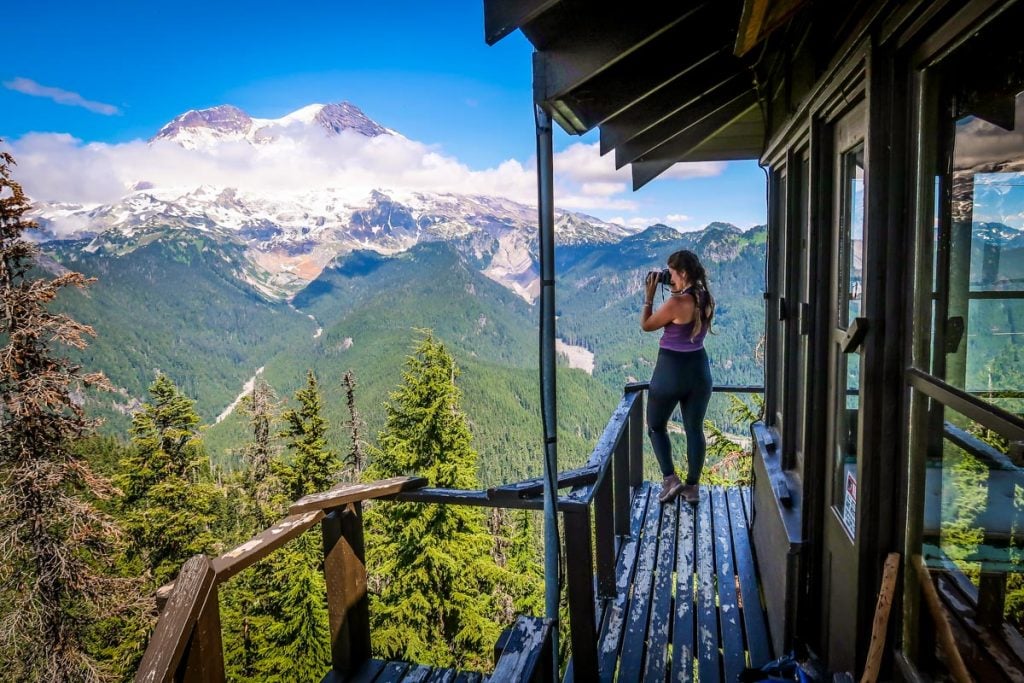 Gobblers Knob Fire Lookout Rainier National Park Washington