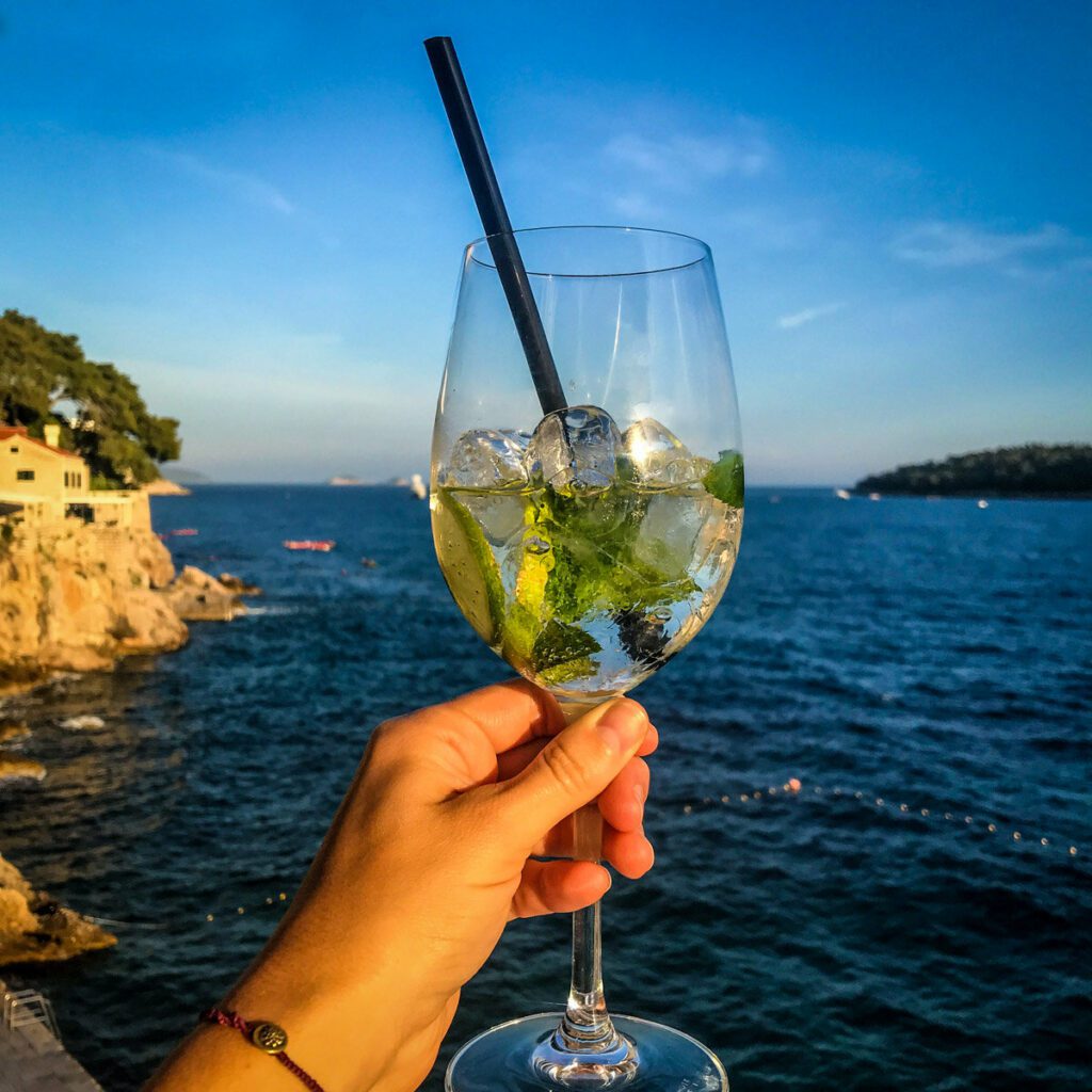 Happy hour at Excelsior Hotel Dubrovnik Croatia.