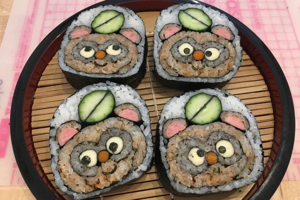 deco-rolled sushi making Osaka (Airbnb)