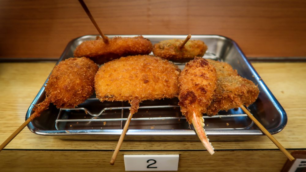 foods to eat in Japan | kushikatsu