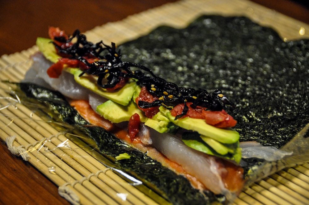 sushi making in Japan