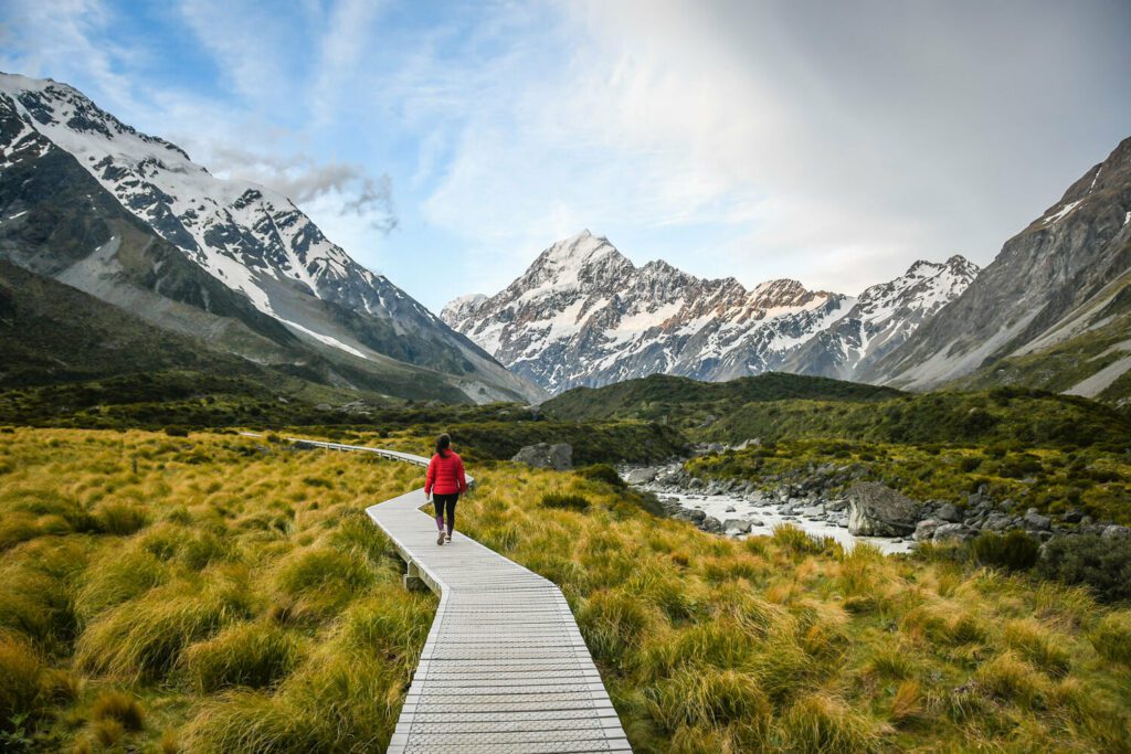 Hooker Valley Track to Mount Cook South Island New Zealand