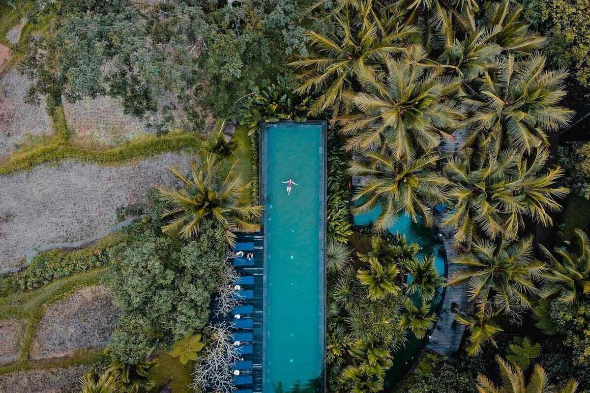 Resort pool in Bali
