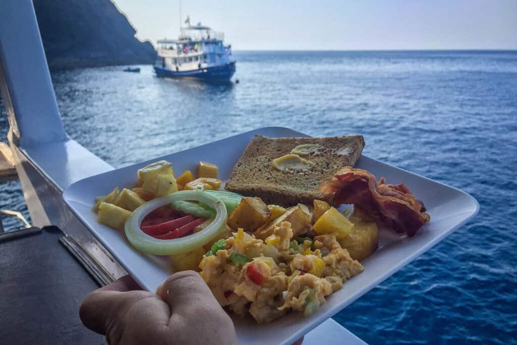 Similan Islands Liveaboard Thailand food
