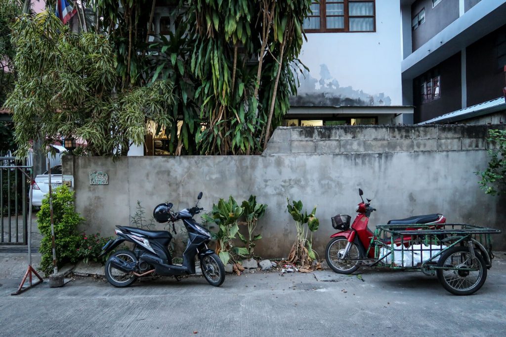 Santitham Chiang Mai Thailand motorbikes