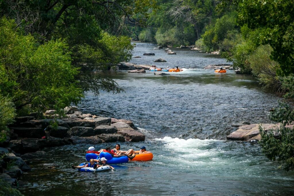 Float down the river in Golden Colorado
