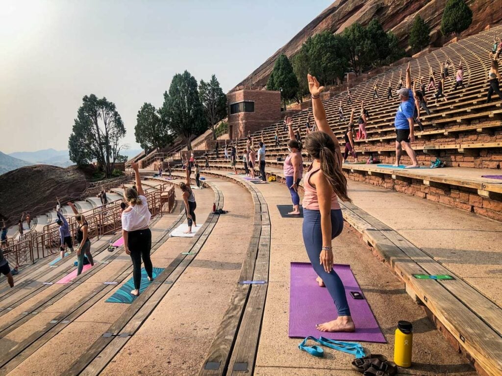 Red Rocks Yoga on the Rocks Colorado