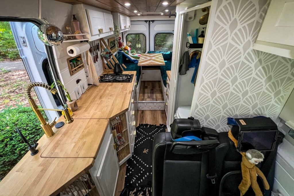 Campervan kitchens-Lola van layout