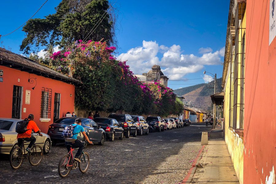 Antigua Guatemala biking
