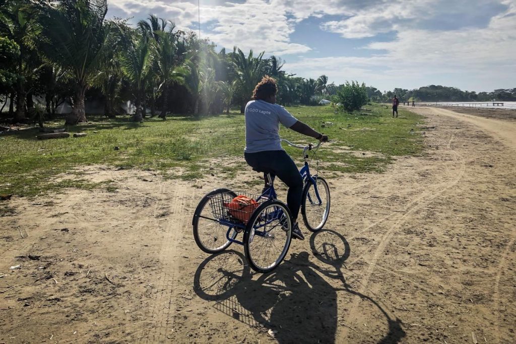Biking on Bocas del Toro Panama