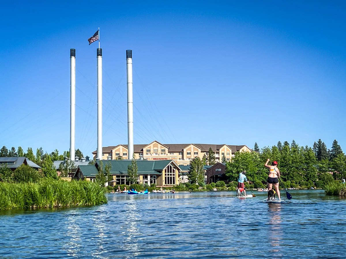 Deschutes River floating Bend Oregon Old Mill