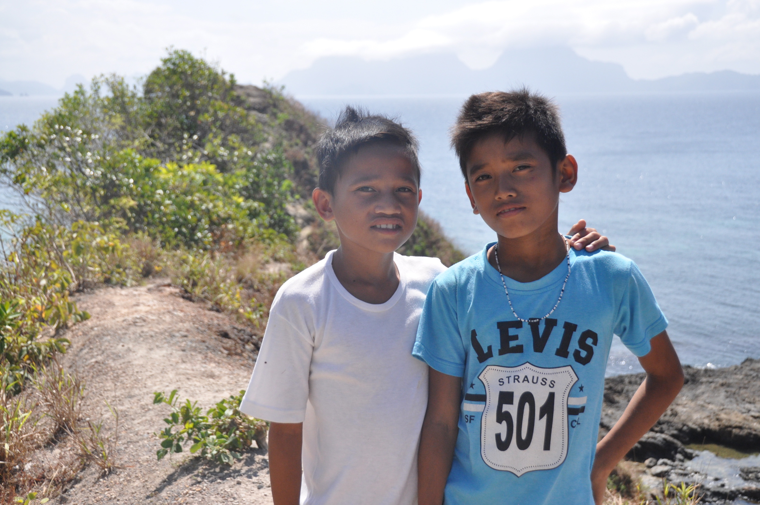 Cesar and Alfonso, two sweet boys we met on a walk near Nacpan Beach.