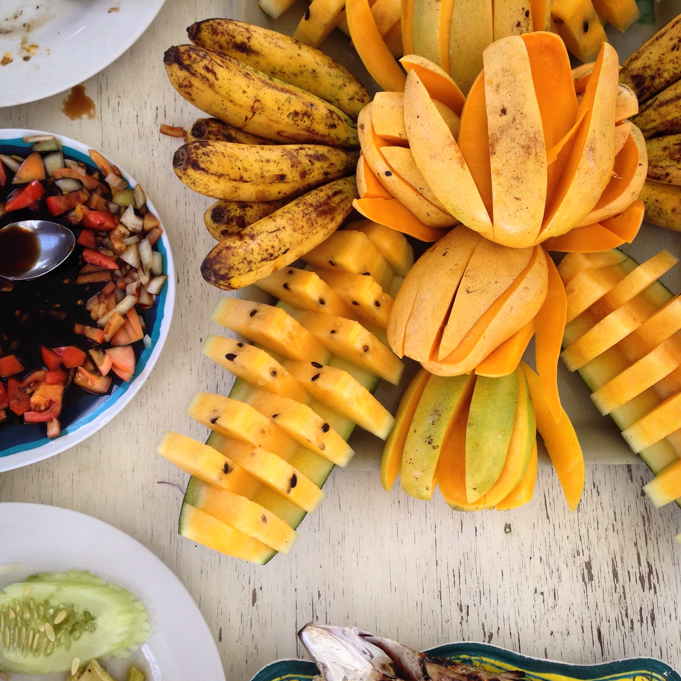 Ma-ma-ma-MANGOES! My absolute favorite food in the world. And yes, that is yellow watermelon.