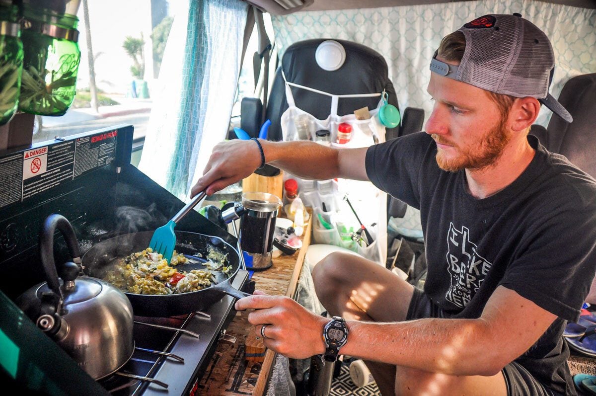 Our first campervan kitchen!