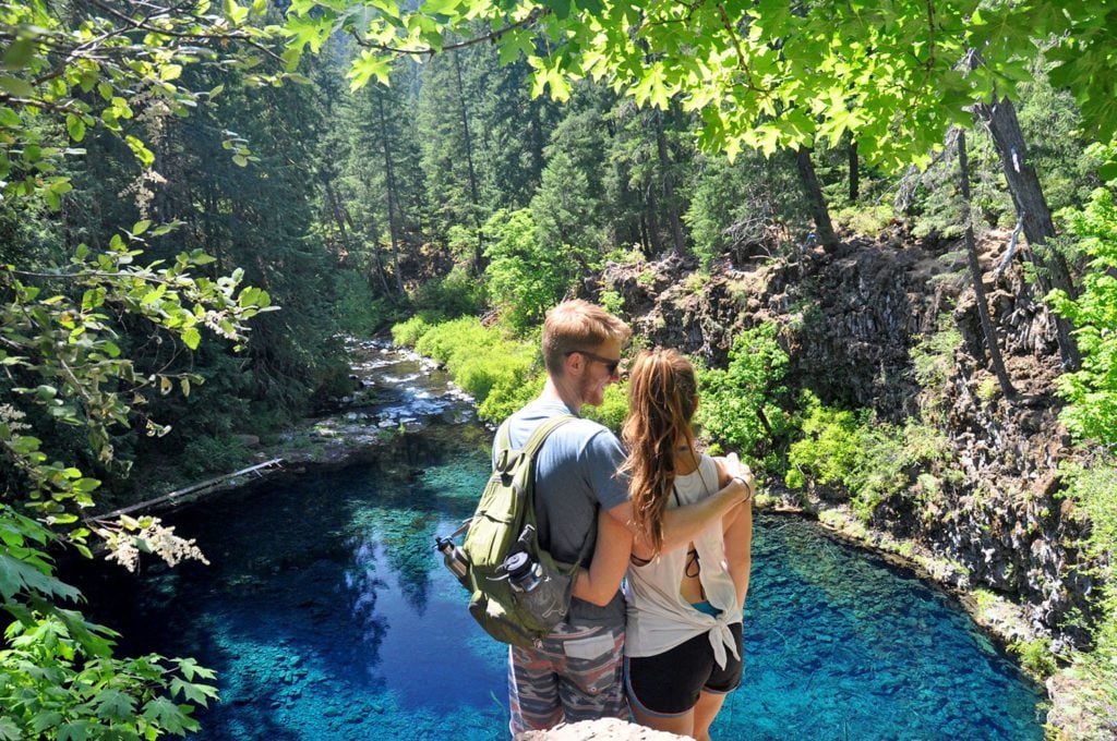 Blue Pool Oregon Katie and Ben