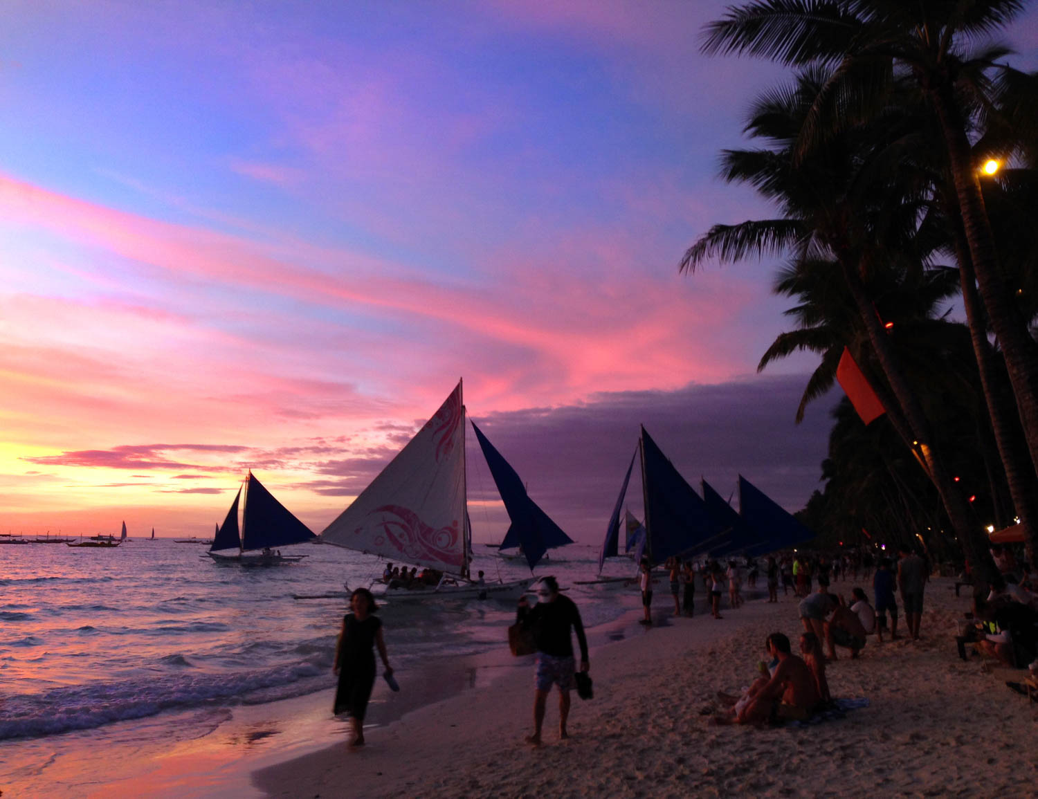 Boracay Sunset Sailboat