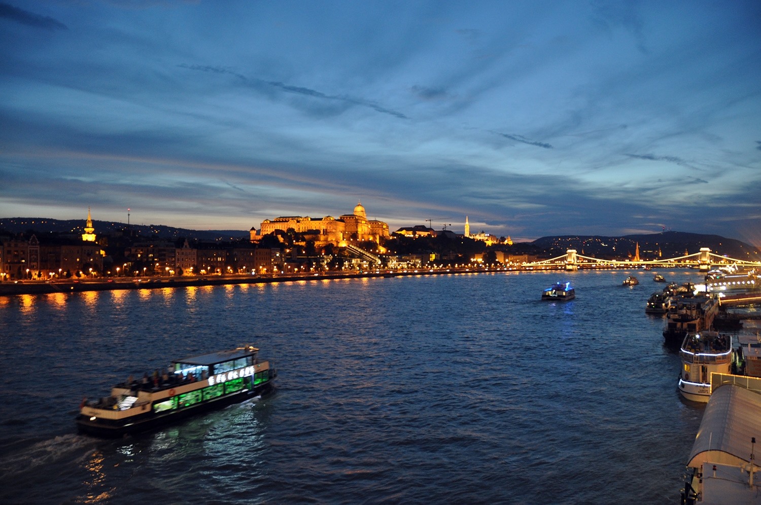 Buda Castle Sunset on Bridge Things to Do in Budapest Travel