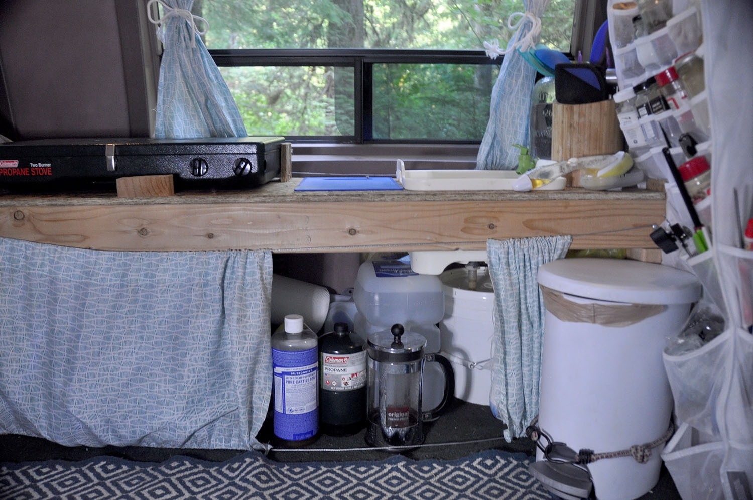 Campervan Kitchen DIY Storage