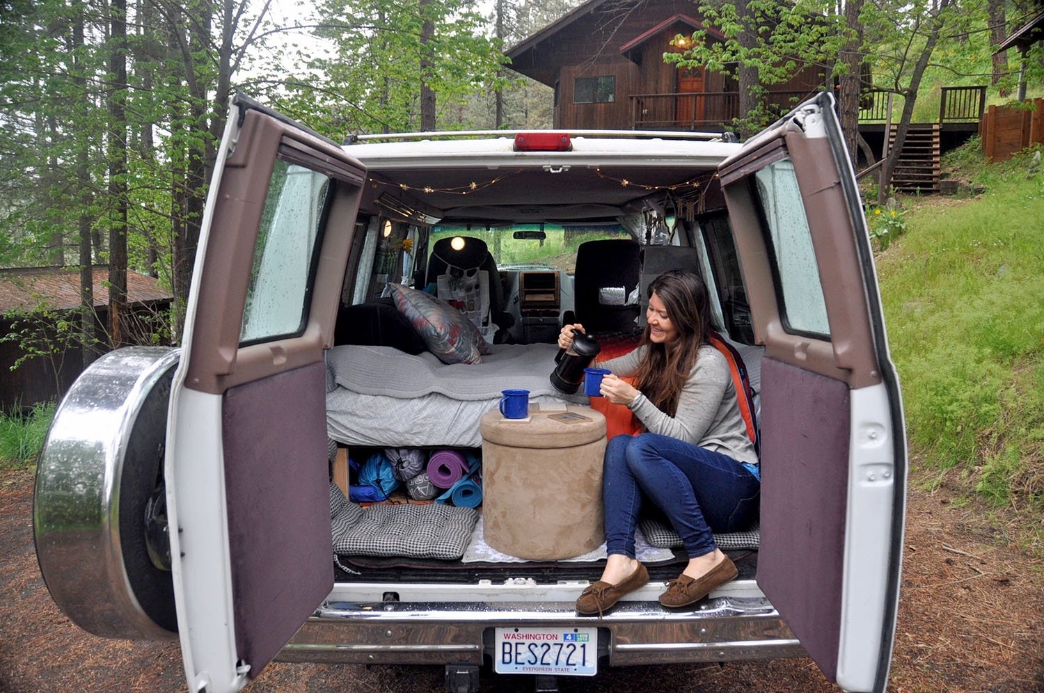 Campervan living coffee