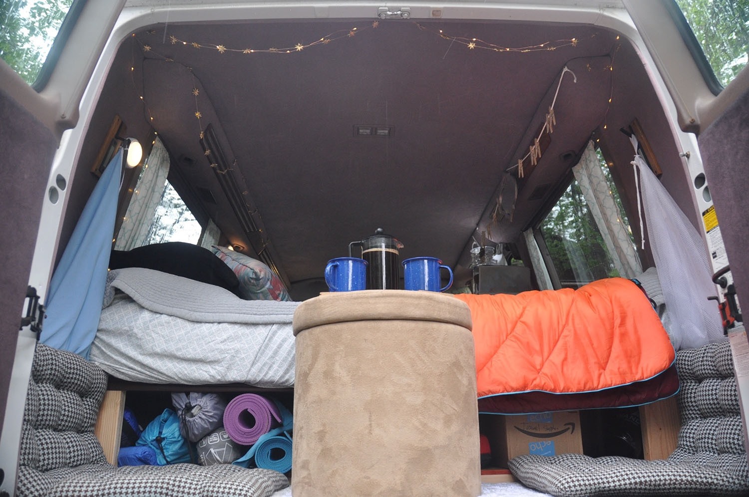 Campervan living organization