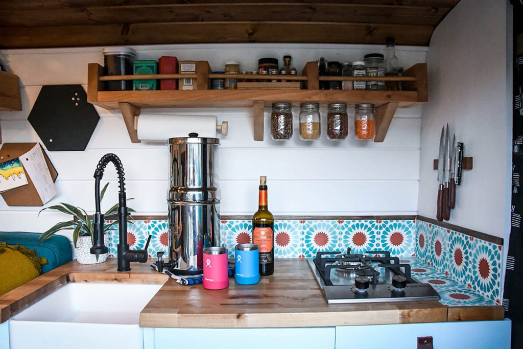 Campervan Kitchen | Two Wandering Soles