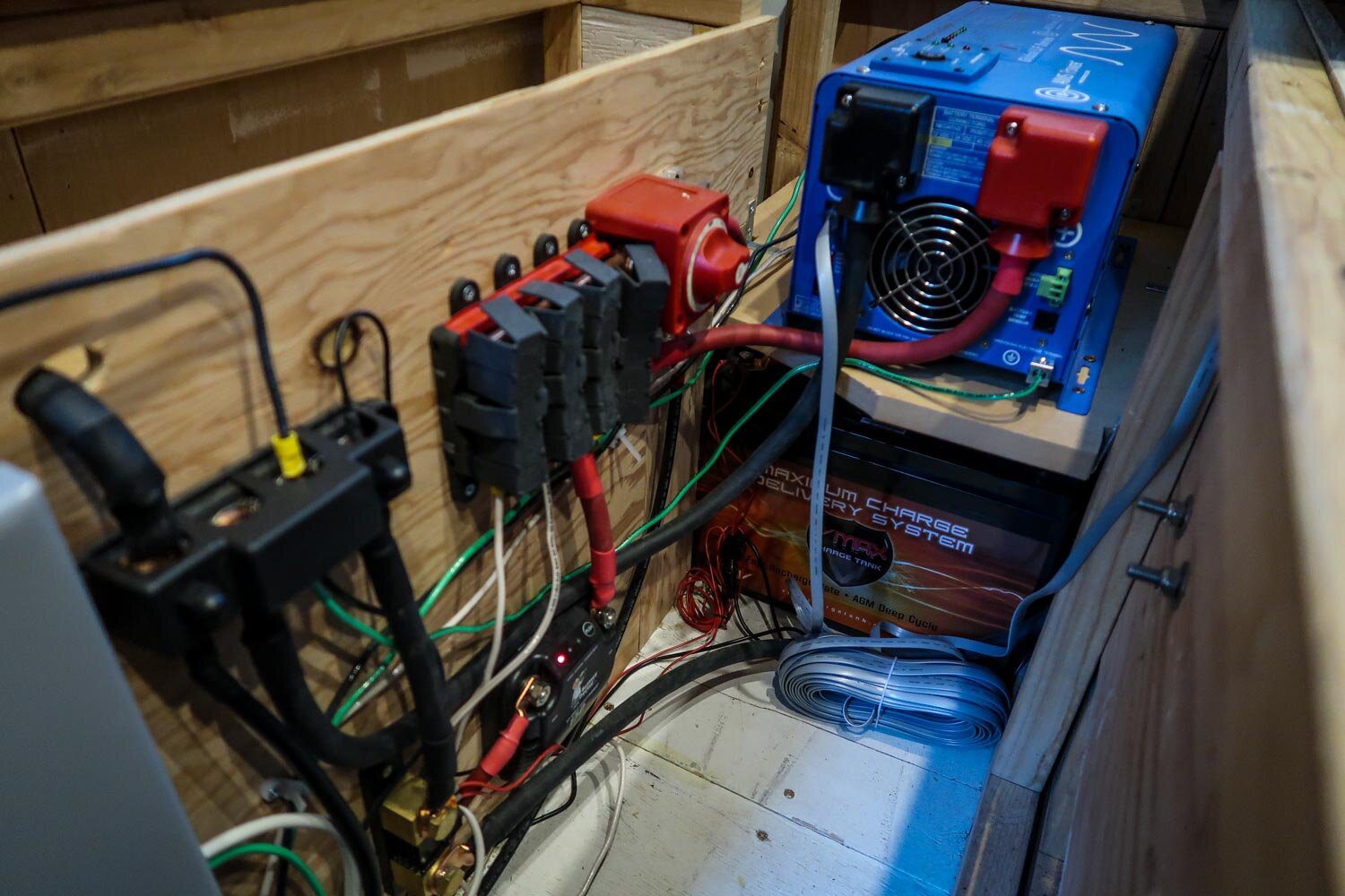 Campervan Shop Electrical Set up
