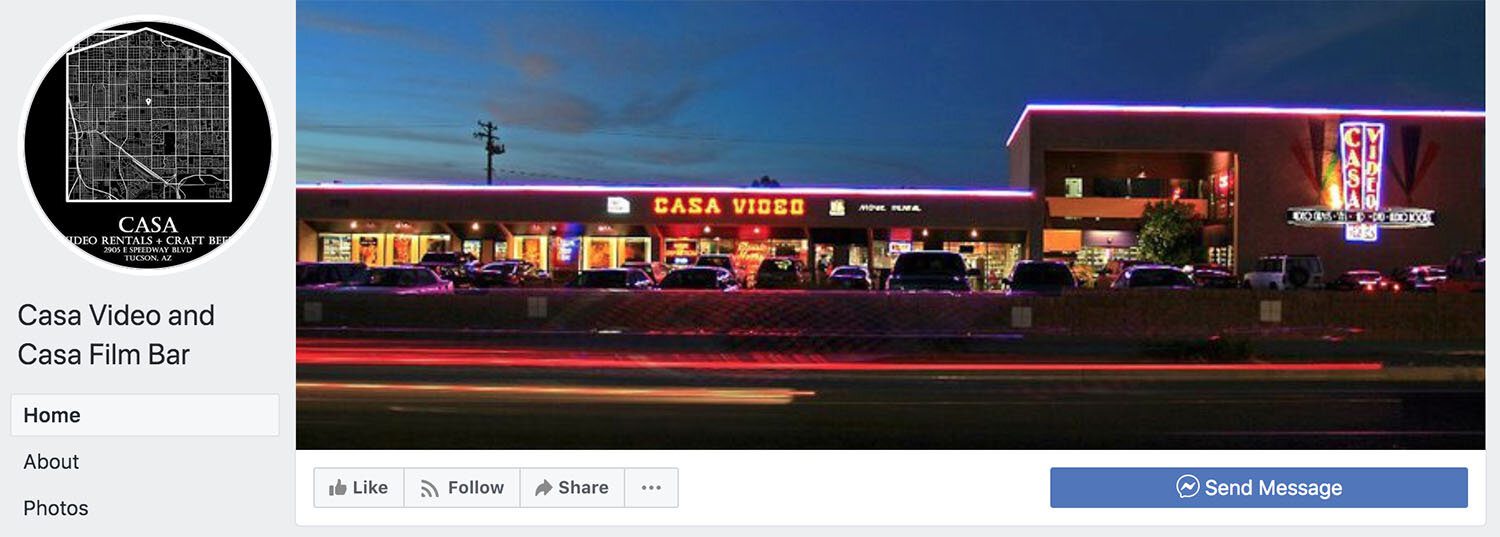 Check Casa Film Bar's Facebook Page for New Showings