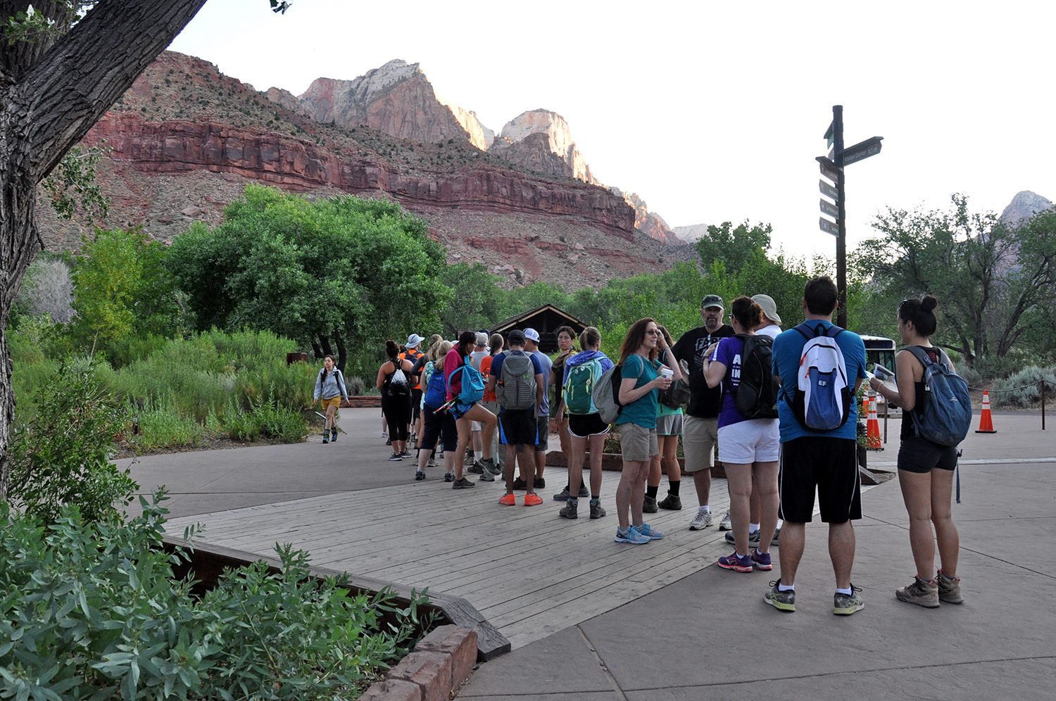 Crowds at Zion National Park