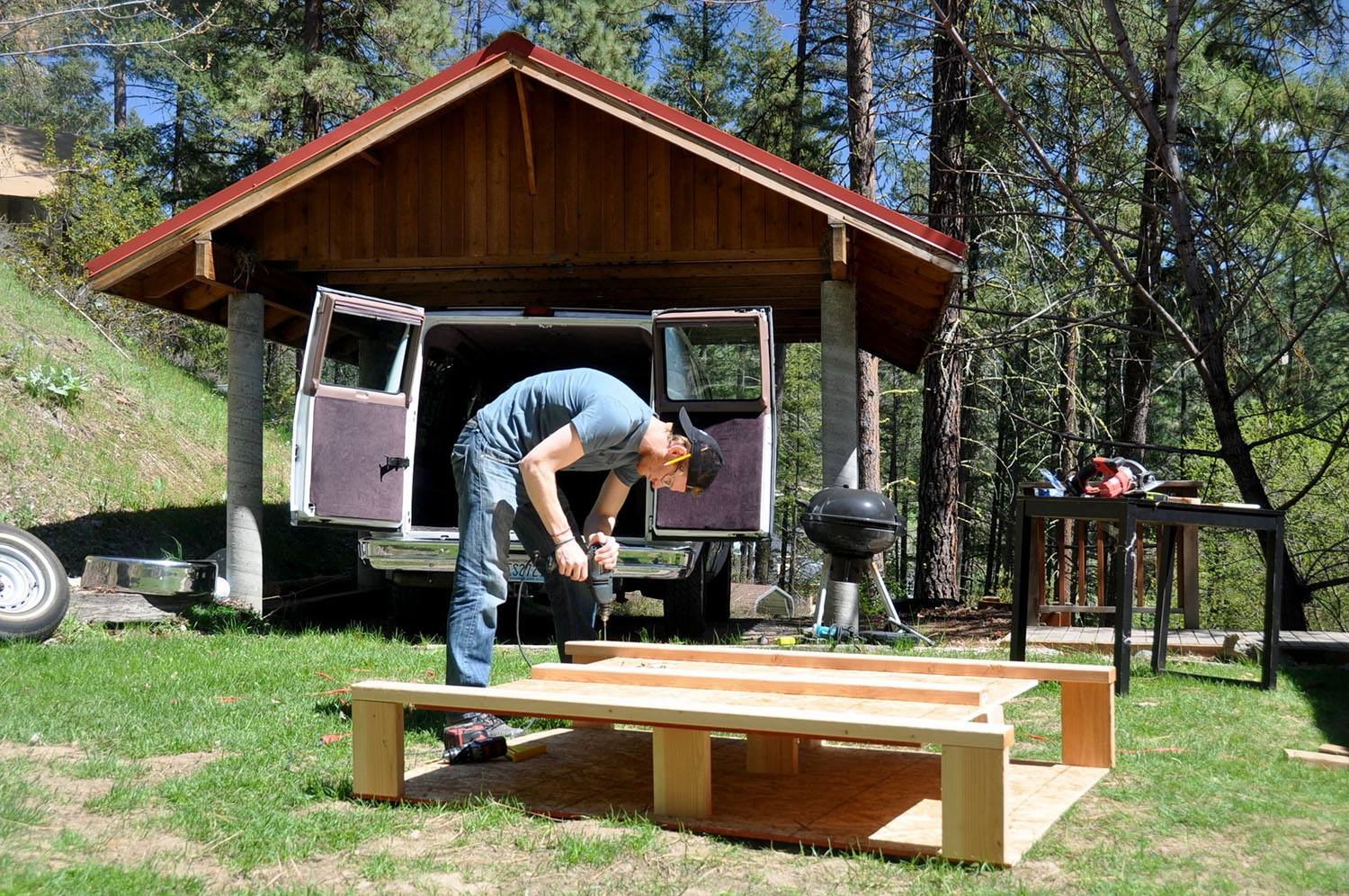 DIY Campervan Bed Platform