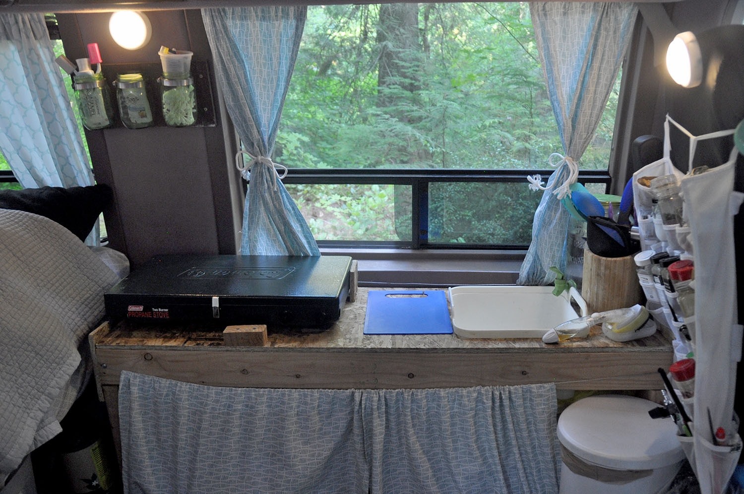 DIY Campervan Kitchen Counter