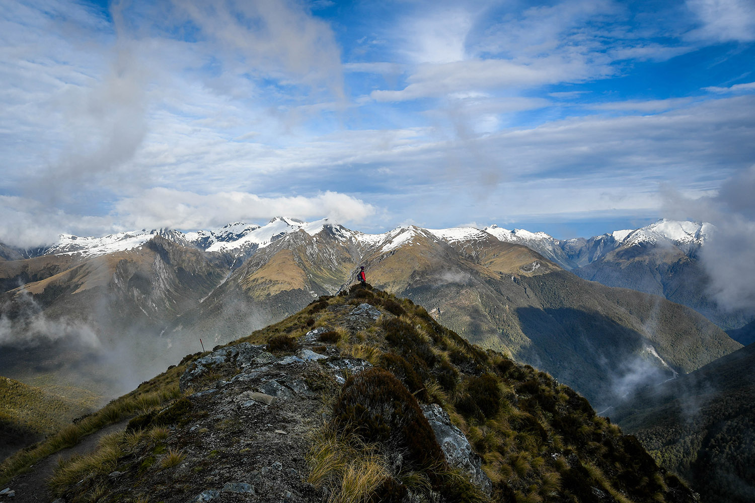 Hiking in New Zealand Brewster Hut