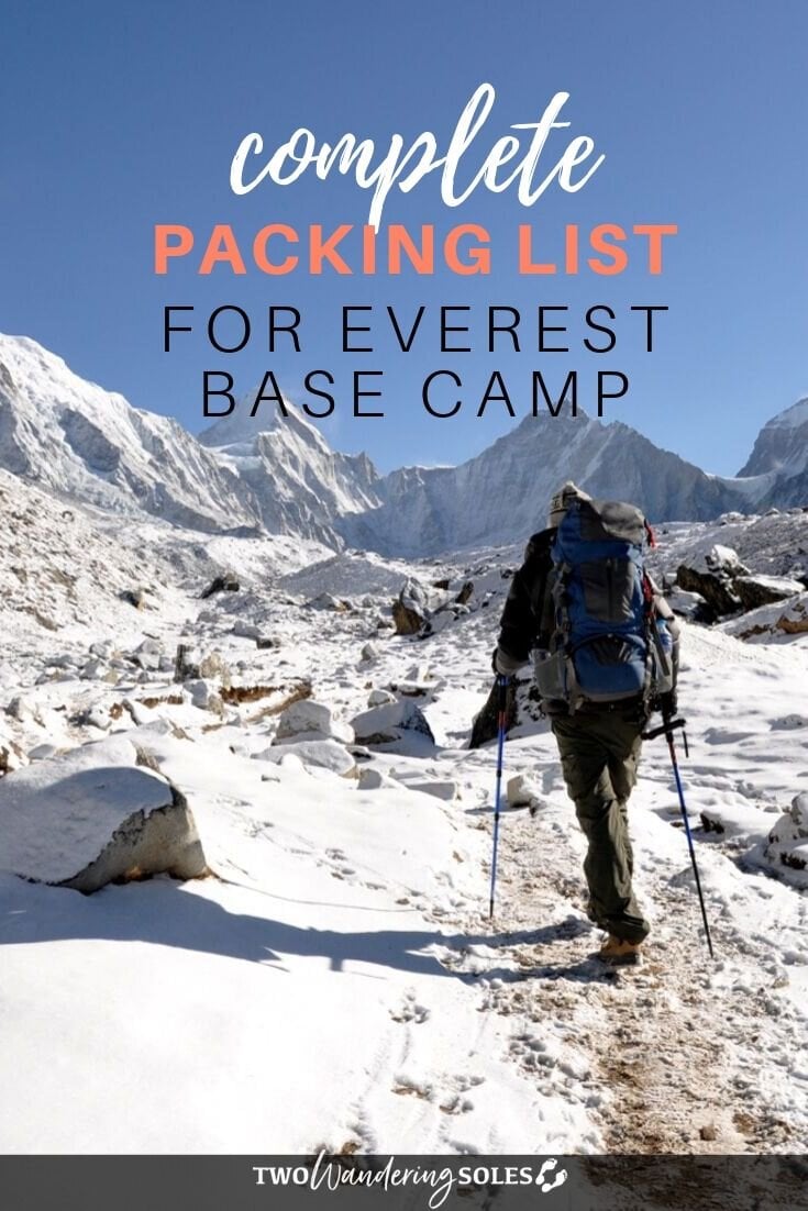 Everest Base Camp Packing List