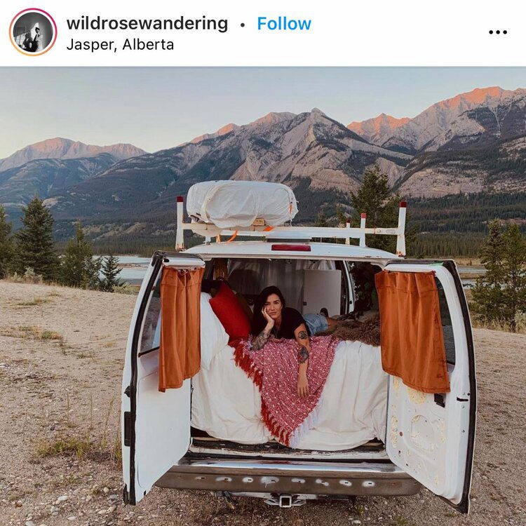 Ford+Econoline+campervan+conversion+by+@wildrosewandering