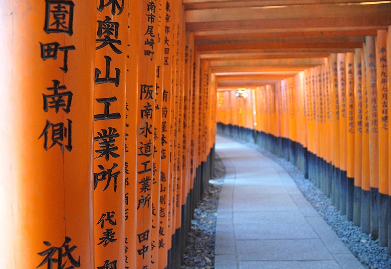 Fushimi Inari Shrine Japan Orange Gates